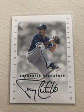 1996 Leaf Authentic Signature Series Tony Castillo Autograph Toronto Blue Jays