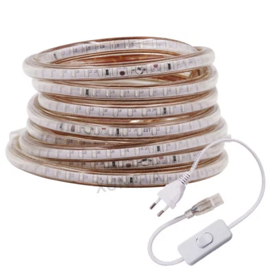 220V 230V LED Stripe Streifen Dimmbar Wasserdicht Leiste Lichtband Lichtschlauch - Bild 1 von 4