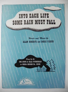 "Into Each Life Some Rain Must Fall" ~ 1944 Original Sheet Music - Picture 1 of 2