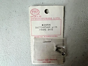 Scale Structures/SS Ltd #2054 HO Metal Switch Stand w/Frame Base - NOS - Picture 1 of 2