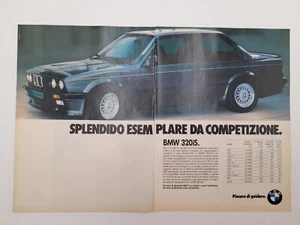 Clipping Pubblicità Advertising 1987 BMW 320 iS Esemplare da competizione - Picture 1 of 1