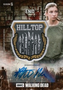 The Walking Dead Season 8, Katelyn Nacon 'Enid' Autograph/Patch Card #31/50