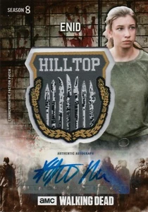The Walking Dead Season 8, Katelyn Nacon (Enid) Autograph Patch Card #31/50 - Picture 1 of 2