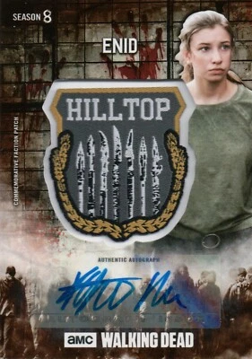 The Walking Dead Season 8, Katelyn Nacon (Enid) Autograph Patch Card #31/50 - Image 1 of 2