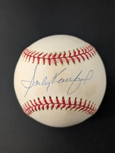 Sandy Koufax HOF Dodgers Signed ONL Baseball AUTO JSA LOA - Picture 1 of 3