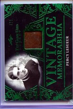 2023 Leaf In The Game Used Hockey Emerald Vintage Mem 1/1 Percy Lesueur