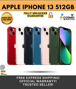 Excellent - Apple iPhone 13 512GB (GSM+CDMA) Fully Unlocked - Zdjęcie 1 z 30