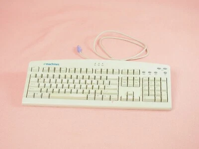 Vintage emachines PS/2 Keyboard eKB-5000 Worn Key Caps - Image 1 of 4
