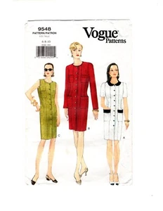 Vogue 9548 Size: 6-8-10 Women's Petite Shift Dress, Sleeve Variations, Uncut F/F - Picture 1 of 4