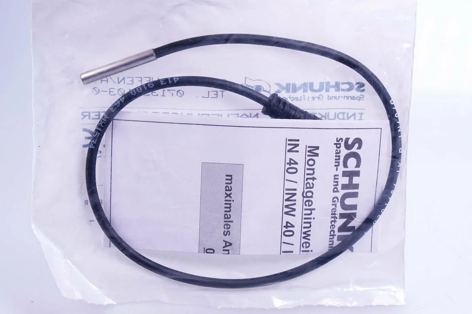 Schunk IN 40-O-M8 301484 Inductive Proximity Switch IN 40-Ö-M8 OVP NEW - Image 1 of 1