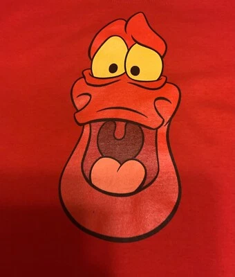 Disney La Sirenita Cara Sebastián, Damas Grande Rojo, NUEVO Foto 1 de 4