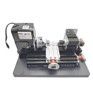 Tornio per lavorazione dei metalli motorizzato 24 W CNC metallo mini macchina 20000 giri/min 12 VDC - Foto 1 di 8