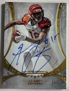 2013 Topps Five Star A.J. GREEN Auto Autograph Gold /25
