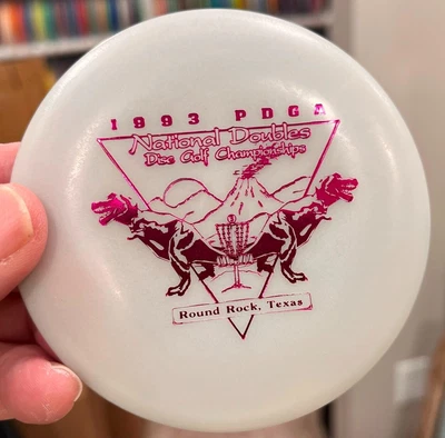 1993 National Doubles Редкий СВЕТЯЩИЙСЯ Техас Новый Мини Диск Гольф Innova Ontario #876 - Изображение 1 из 4