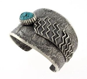 Ancient Anasazi Style Bracelet By Navajo Artist Philander Begay - Picture 1 of 6