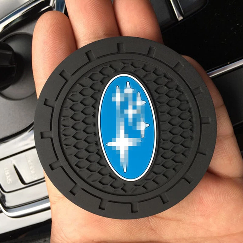 2PCS Rubber Car Accessories Water Cup Holder Pad Mat Coaster Trim For Subaru - Image 1 of 1