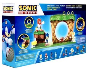 Sonic The Hedgehog 10 Piece Playset With Figure Green Hill Zone Go SEGA Toy Sale