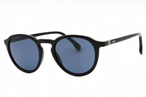 HUGO BOSS 1491/S 807 KU Sunglasses Black Frame Blue Lenses 51mm - Picture 1 of 4