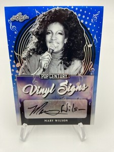2019 Leaf Pop Century Vinyl Signs MARY WILSON RARE/15 AUTO Autograph SUPREMES
