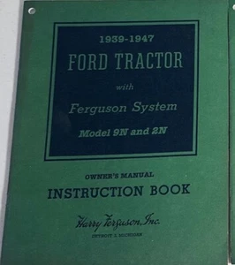 Ford 2N und 9N Traktor mit Ferguson Anlage Betriebsanleitung 1939-1947 - Bild 1 von 3