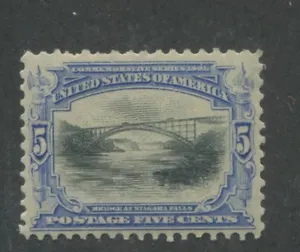 1901 US Stamp #297 5c Mint Hinged VF Original Gum Pan-American Exposition Issue - Picture 1 of 1
