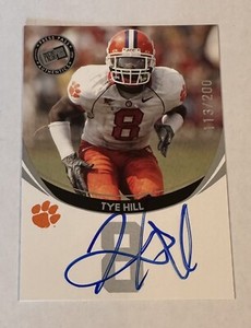 2006 Press Pass Tye Hill AUTO  #113/#200 Autographs Silver  Auto Blue Ink