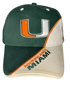 Vtg Miami Hurricanes Hat 90’s Wrap Around Design Hat - Picture 1 of 7