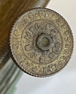 #2 Rueda antigua de latón BurnerThum lee MFG B & ? - Imagen 1 de 4