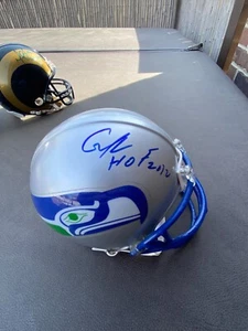 Cortez Kennedy Autographed Seahawks mini helmet HOF 2012 Inscription JSA - Picture 1 of 3