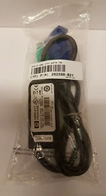 HP PS2 RJ-45 KVM Interface Adapter Cable 286597-001 520-290  - Image 1 of 4