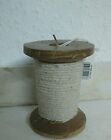 Candle Wooden Spool 2 3/8x2 13/16in Beige Braun Candle