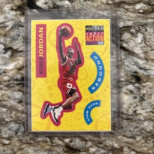 1996-97 Collector's Choice #S30 MICHAEL JORDAN Super Action Stick 'Ums - Picture 1 of 2