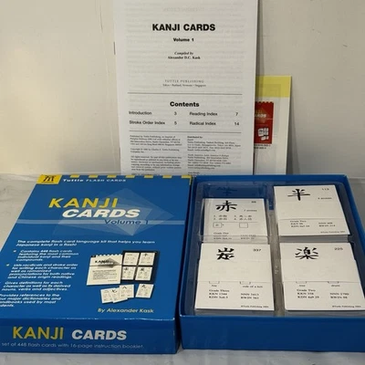Japanese Kanji Cards Kit Volume 1 (1) Tuttle Flash Cards Alexander Kask MISSING - Image 1 of 4
