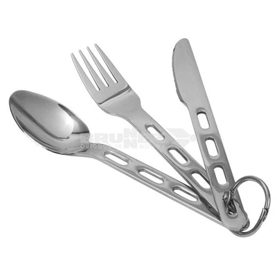 Brunner Biwak Outdoor Besteck Camping Edelstahl  - Bild 1 von 3