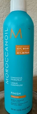 Moroccanoil Luminous Hairspray Acabado Fuerte 14.6 OZ JUMBO EDICIÓN LIMITADA ¡NUEVO! Foto 1 de 4