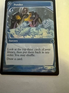MTG Ponder *Foil Future Sight* Secret Lair Chicago 2025 MT/NM - Picture 1 of 2