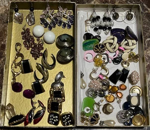 Lote de 40 pares de pendientes vintage - Imagen 1 de 4