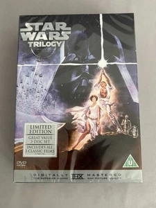 Star Wars The Original Trilogy 3-Disc DVD Brand New & Factory Sealed UK Genuine - Foto 1 di 4