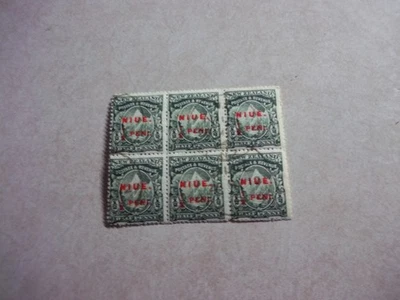 NIUE Cook Islands Stamps SG 8 Scott 6 FINE USED Block of 6 - Image 1 of 2