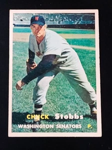 1957 Chuck Stobbs #101 Topps NR-MINT CENTERED!! - Picture 1 of 6
