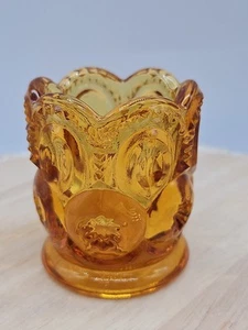 L.E. Soporte para palillo de dientes Smith Moon and Stars de vidrio ámbar - Imagen 1 de 9