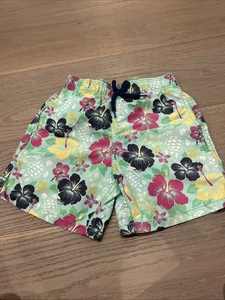 Vilebrequin Kids Blue Turtle Print Swim Trunks Size 8 - Picture 1 of 4