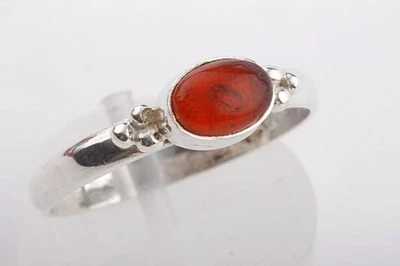 Bernstein Ring 925 Sterling Silber Gr 58 18,5mm # - Bild 1 von 4