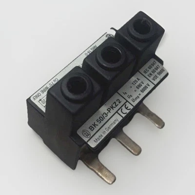 Klockner Moeller BK 50/3 PKZ-2 Feeder Bus Connector Terminal 3-Phase 100A 600VAC - Image 1 of 4