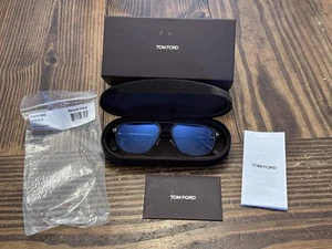 Tom Ford TF5751-B 002 Black Matte Optical Aviator Eyeglasses Frame 55-16-145 - Picture 1 of 23