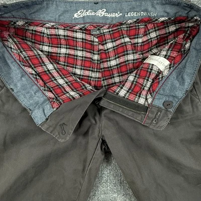 Eddie Bauer Womens T6 Flannel Lined Legend Wash Relaxed Leg Boyfriend Outdoors - Image 1 of 4