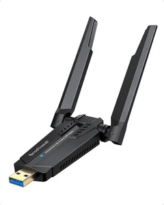 BrosTrend AXE5400, Adaptador USB WiFi 6E Tri-Band Alta Ganancia, 6 GHz y Más, ¡Nuevo! - Imagen 1 de 6