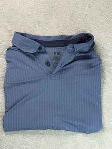 Rhone XXX Mens Sz Large Activewear Golf Polo Shirt Stretch Casual Comfort Blue - Picture 1 of 7