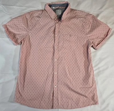 Camisa de hombre Steel & Jelly manga corta con botones rosa talla XL Foto 1 de 4