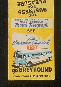 Autobús antiguo See This Amazing America Go Greyhound de la década de 1940 para negocios por placer MB - Imagen 1 de 1